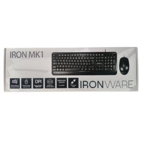 KIT MOUSE E TASTIERA IRONWARE MK1